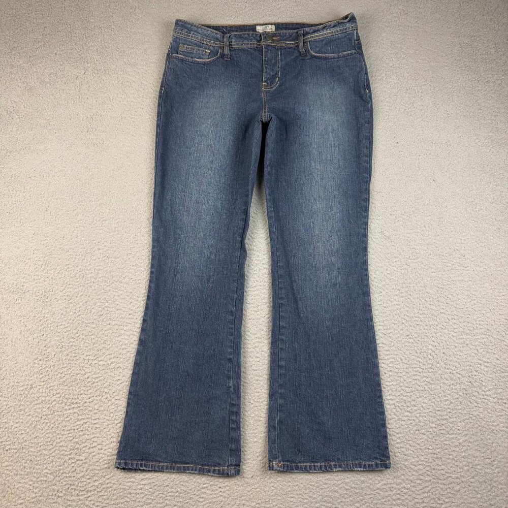 SO Jeans Womens Size 13 Short Curvy‎ Bootcut Mid Rise Stretch Blue Denim Ladies